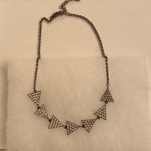 Touchstone Crystal Vintage Trilateral Necklace